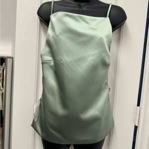 Zara satin backless top